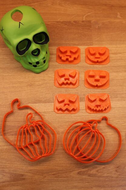 Halloween Cadılar Bayramı Korkutucu Kabak Suratlar Kurabiye Kalıbı - Görsel 2