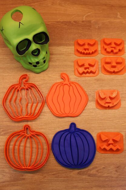 Halloween Cadılar Bayramı Korkutucu Kabak Suratlar Kurabiye Kalıbı - Görsel 3