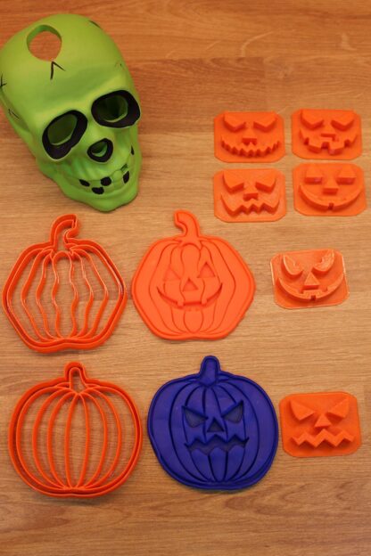 Halloween Cadılar Bayramı Korkutucu Kabak Suratlar Kurabiye Kalıbı - Görsel 5