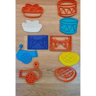 Hoşgeldin Ramazan Hurma Davul Top Pide Kurabiye Kalıbı Seti