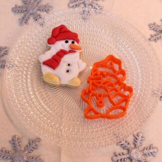 Kardan Adam Snowman Kurabiye Kalıbı