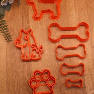 Köpek Pati Kemik Kurabiye Kalıbı 7'li Set
