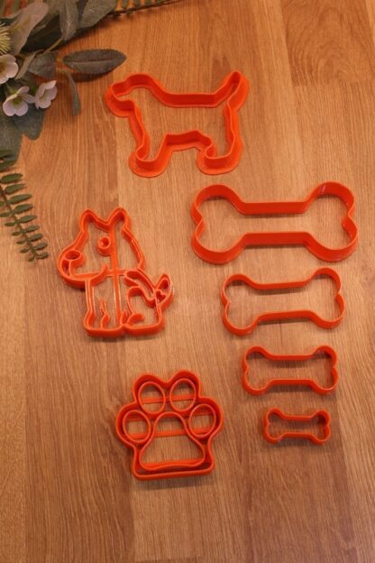 Köpek Pati Kemik Kurabiye Kalıbı 7'li Set