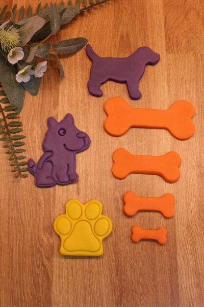 Köpek Pati Kemik Kurabiye Kalıbı 7'li Set - Görsel 2