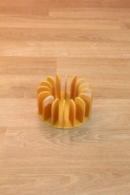 Modern Perdeli Tealight Tutucu Mumluk Altın Rengi - Görsel 2