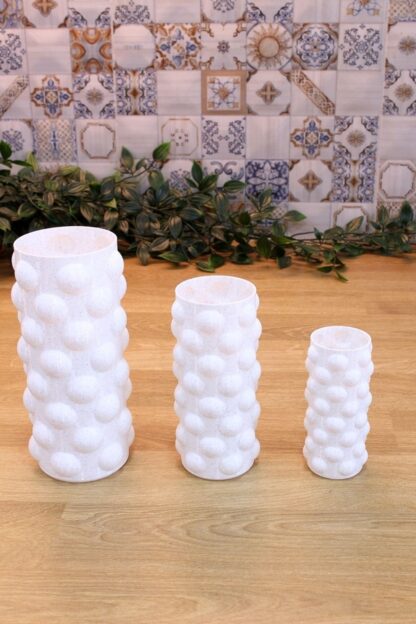 Bubble 3'lü Dekoratif Vazo Granit Görünümlü - Görsel 2