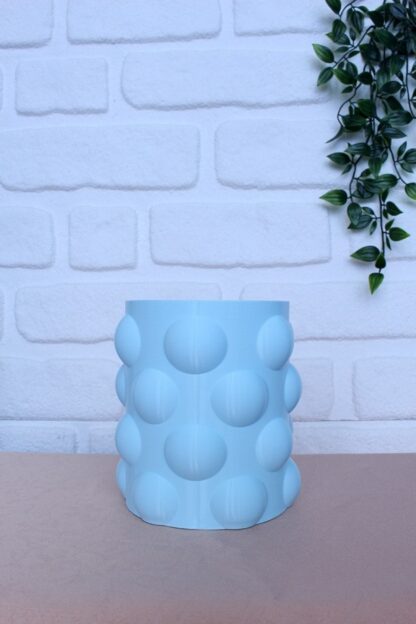 Bubble Dekoratif Vazo Saksı Bebek Mavi - Görsel 2