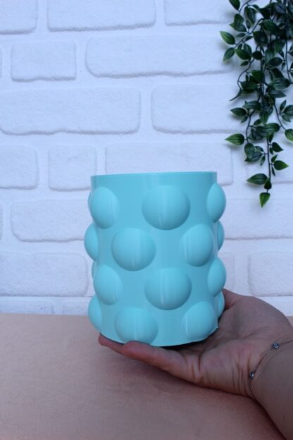 Bubble Dekoratif Vazo Saksı Su Yeşili - Görsel 3